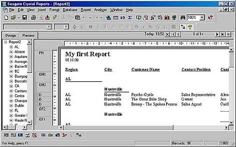 . 6.       Crystal Reports
